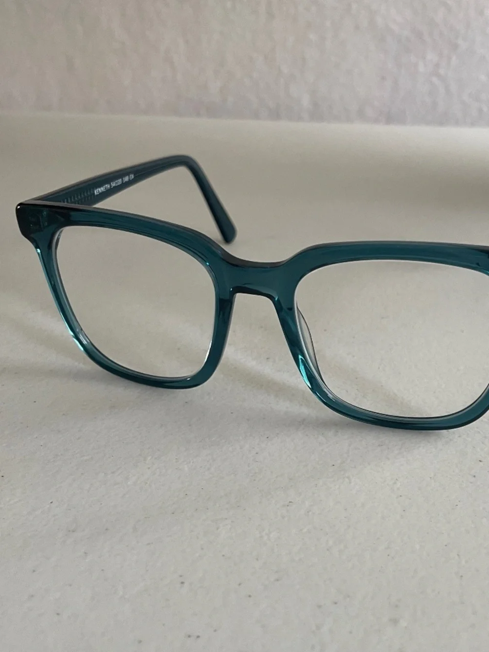 Eyebuydirect Kenneth Teal Glasses Frame Only Square Teal Acetate Full-Rim